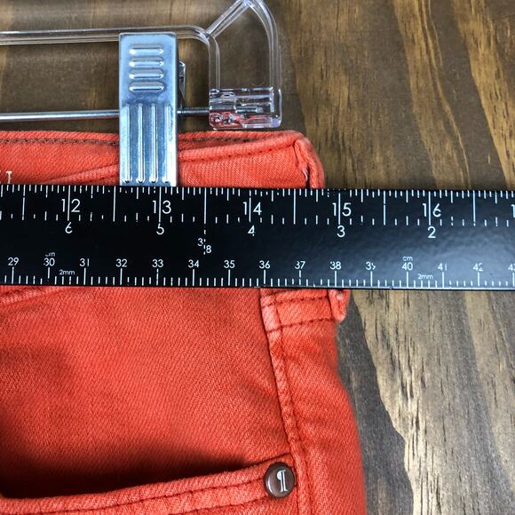 Pilcro and the Letterpress Womens Jeans Orange Fit Capri Cropped Cotton Blend 26 - Picture 7 of 12